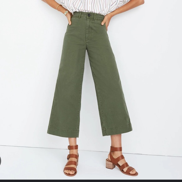 Madewell Emmett Wide-Leg Crop Pants Size 28 - Picture 5 of 5